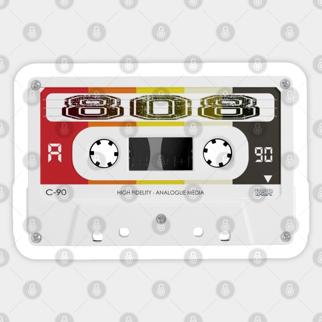 TAPE 808 #1 (808 colors) Sticker by RickTurner